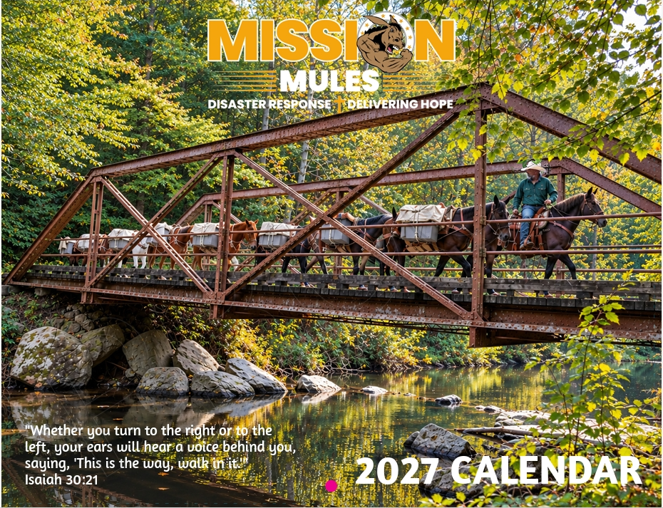Mission Mules 2027 Wall Calendar