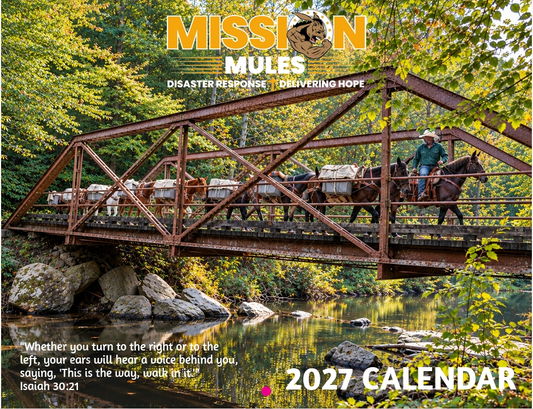 Mission Mules 2027 Wall Calendar